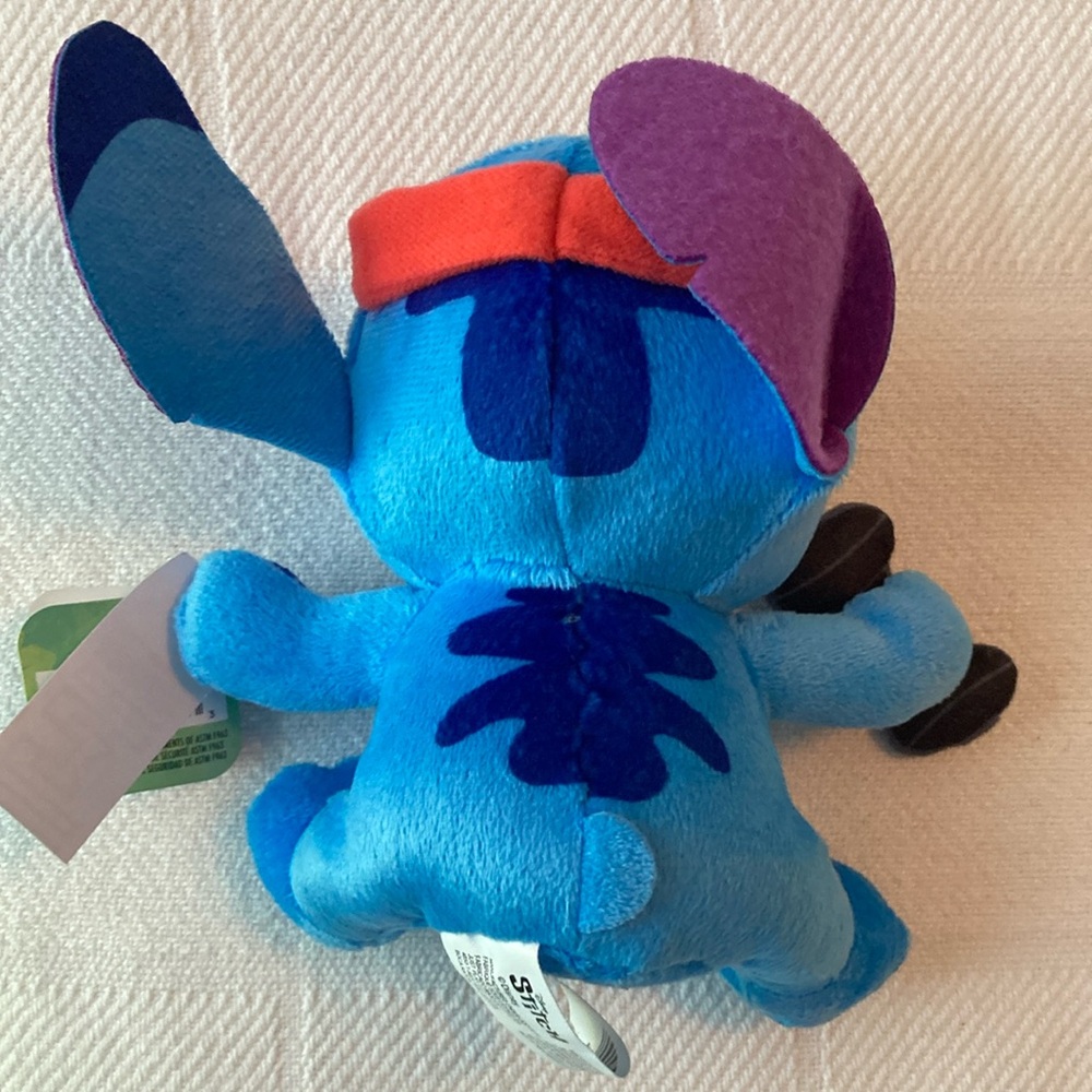 Disney Stitch Plush Toy Blue and Red New - Picture 3 of 5